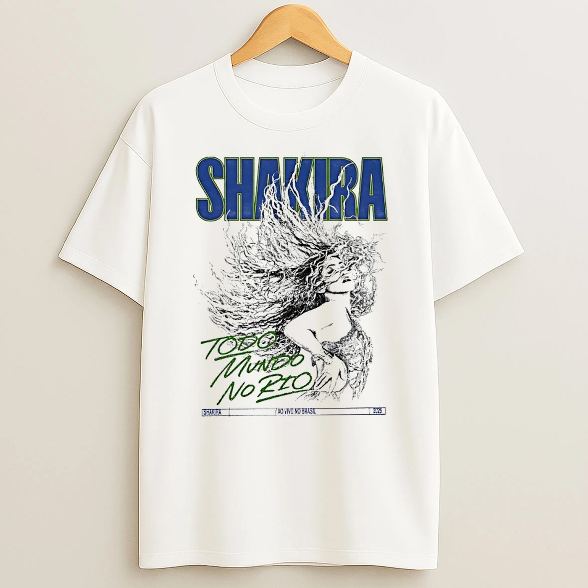 Shakira Todo Mundo No Rio Ao Vivo No Brasil 2026 T Shirt