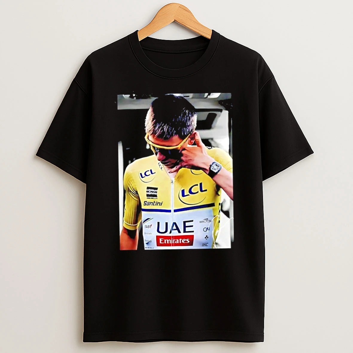 Tadej Pogacar Signature Photo T Shirt