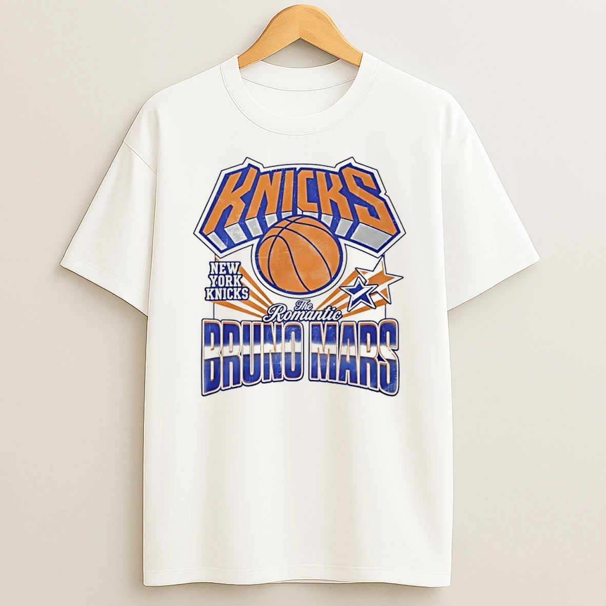 The Romantic Bruno Mars New York Knicks Tour 2026 T Shirt