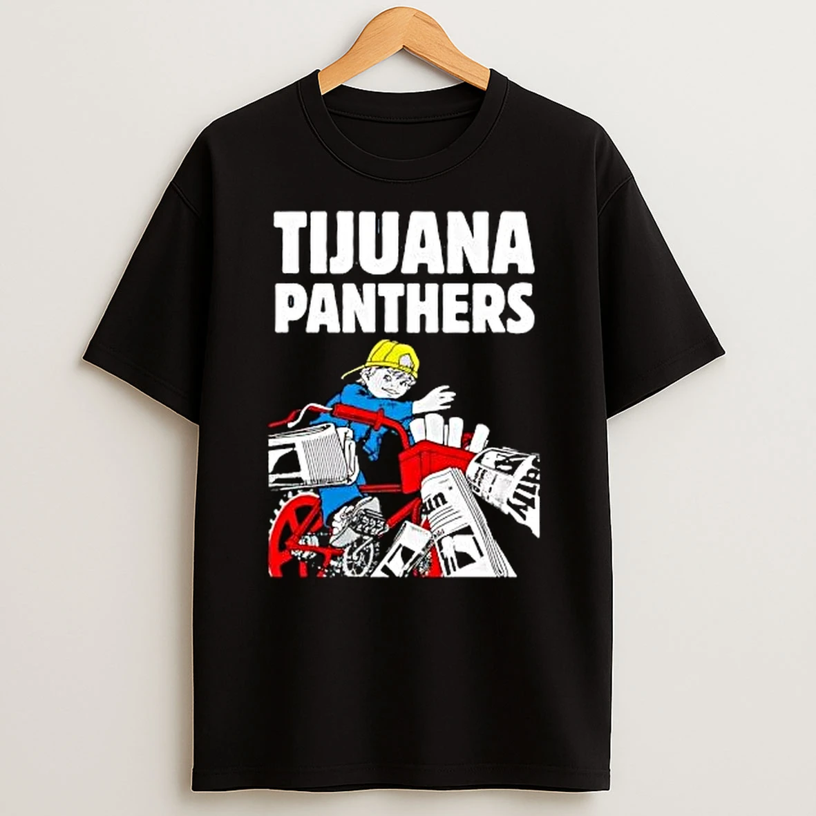Tijuana Panthers Newspaper Delivery Boy T Shirt