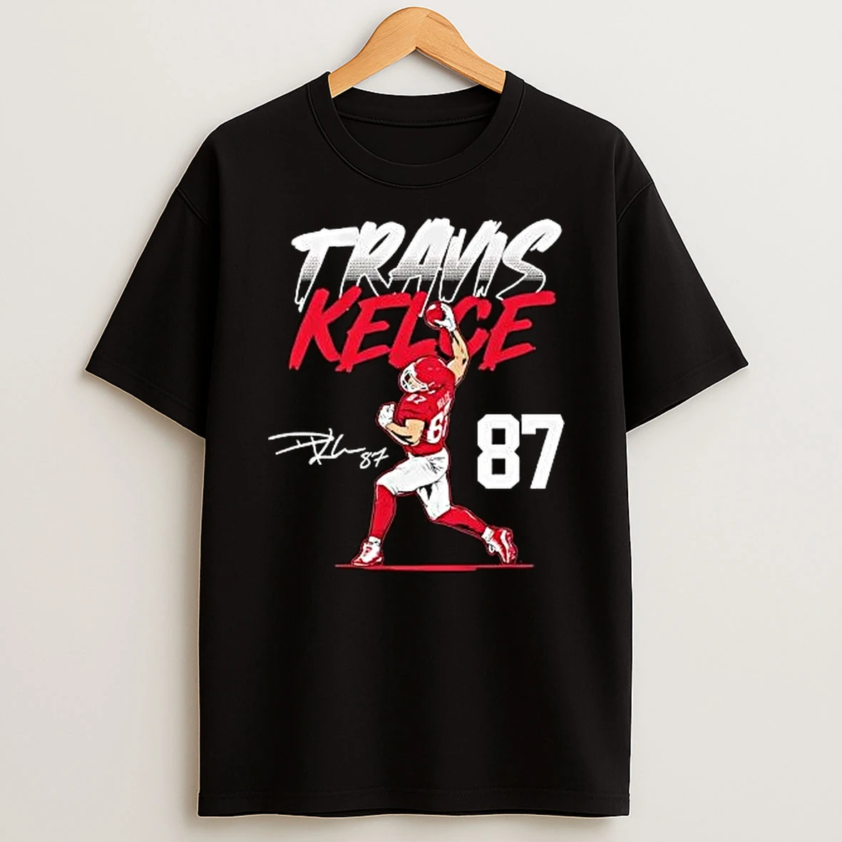 Travis Kelce 87 Signature Kansas City Chiefs T Shirt