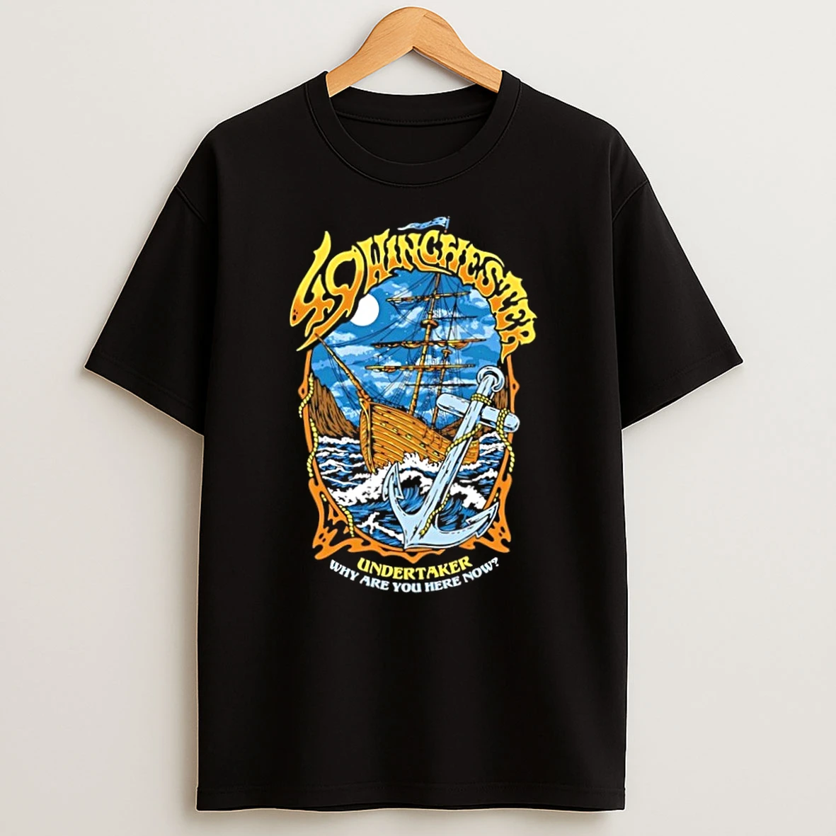 Umtsm6mg 49 Winchester Undertaker Why Are You Here Now T Shirt