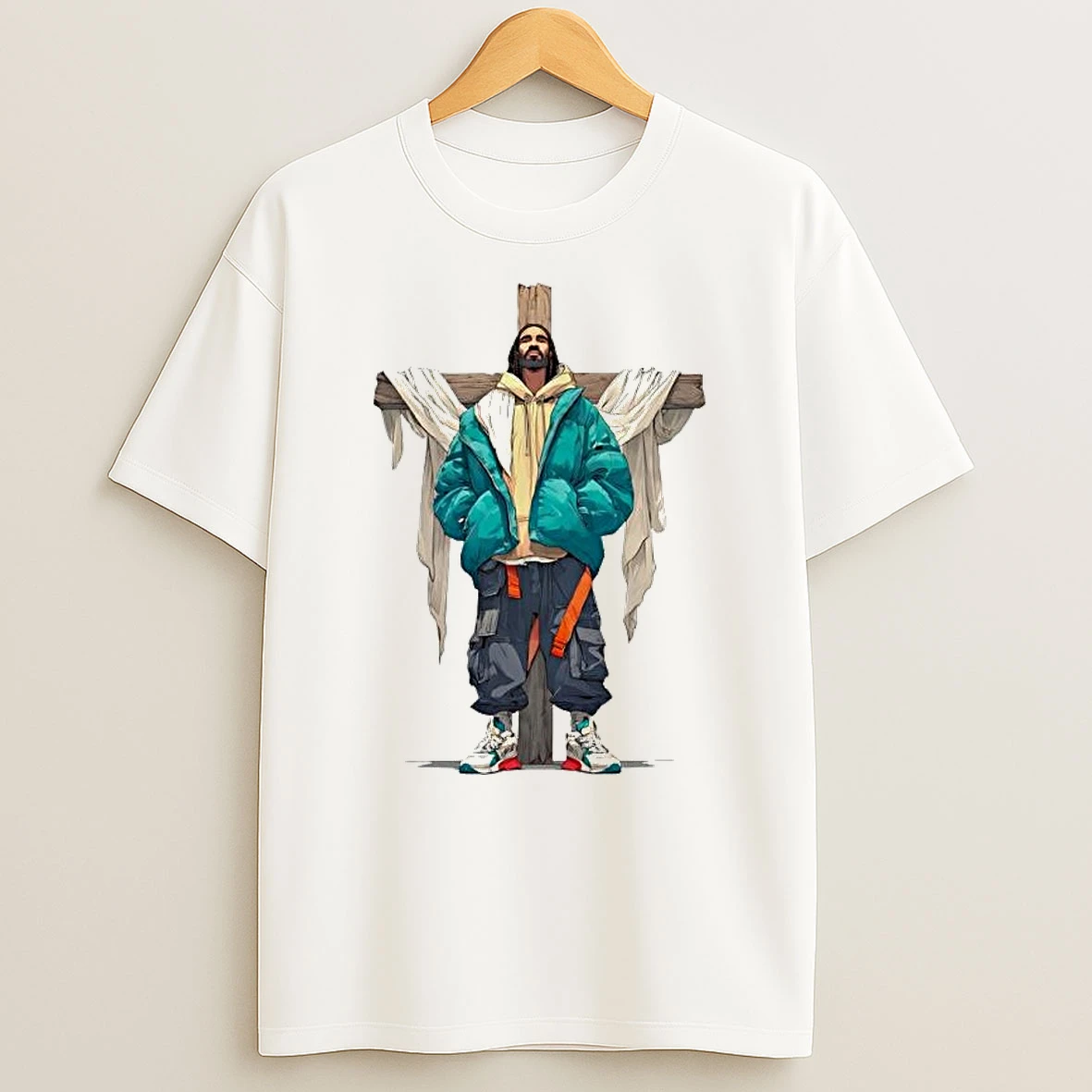 Urban Messiah Lean Back Modern Faith Streetwear T Shirt