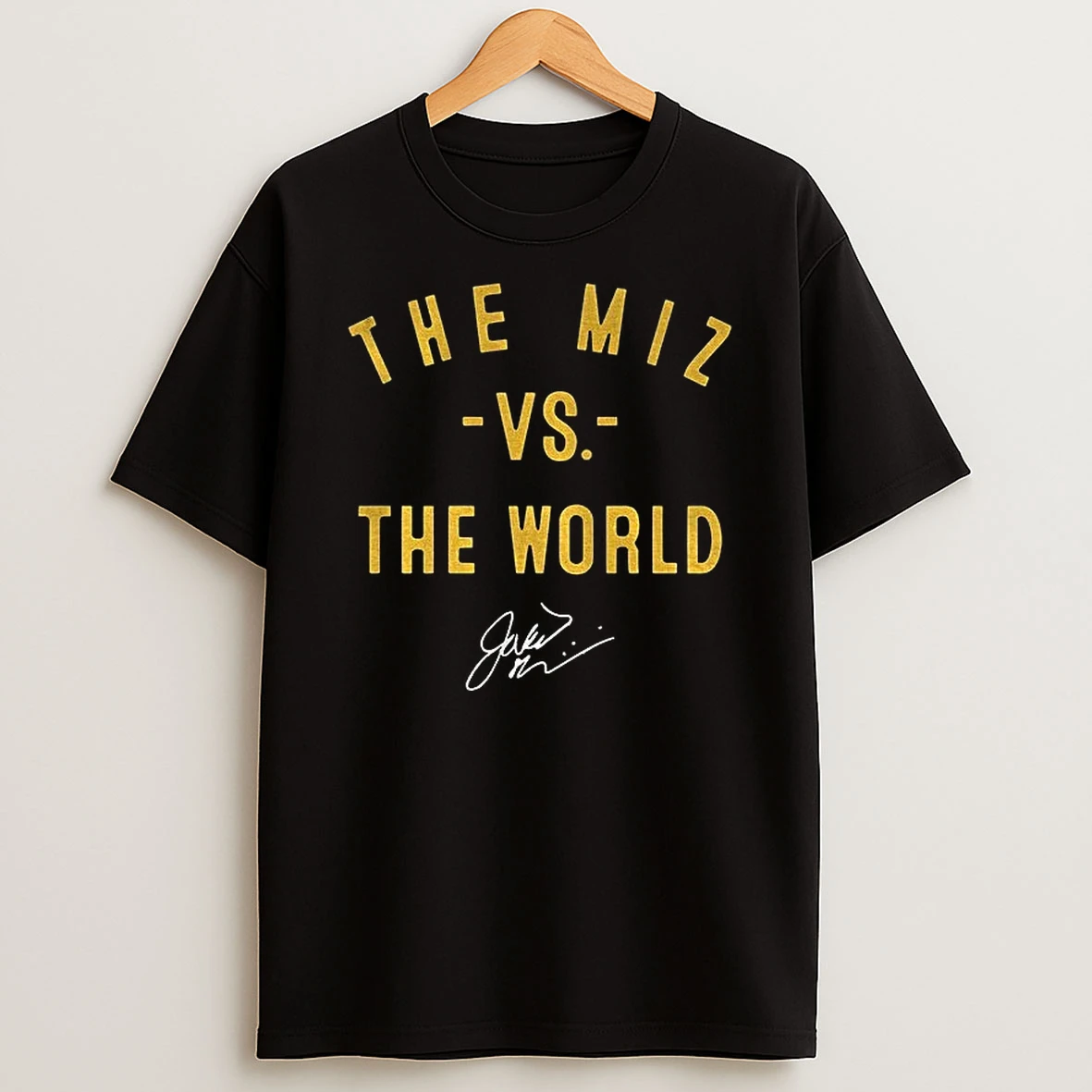 Classic Jacob Misiorowski The Miz Vs The World Milwaukee Brewers Baseball Signature T Shirt