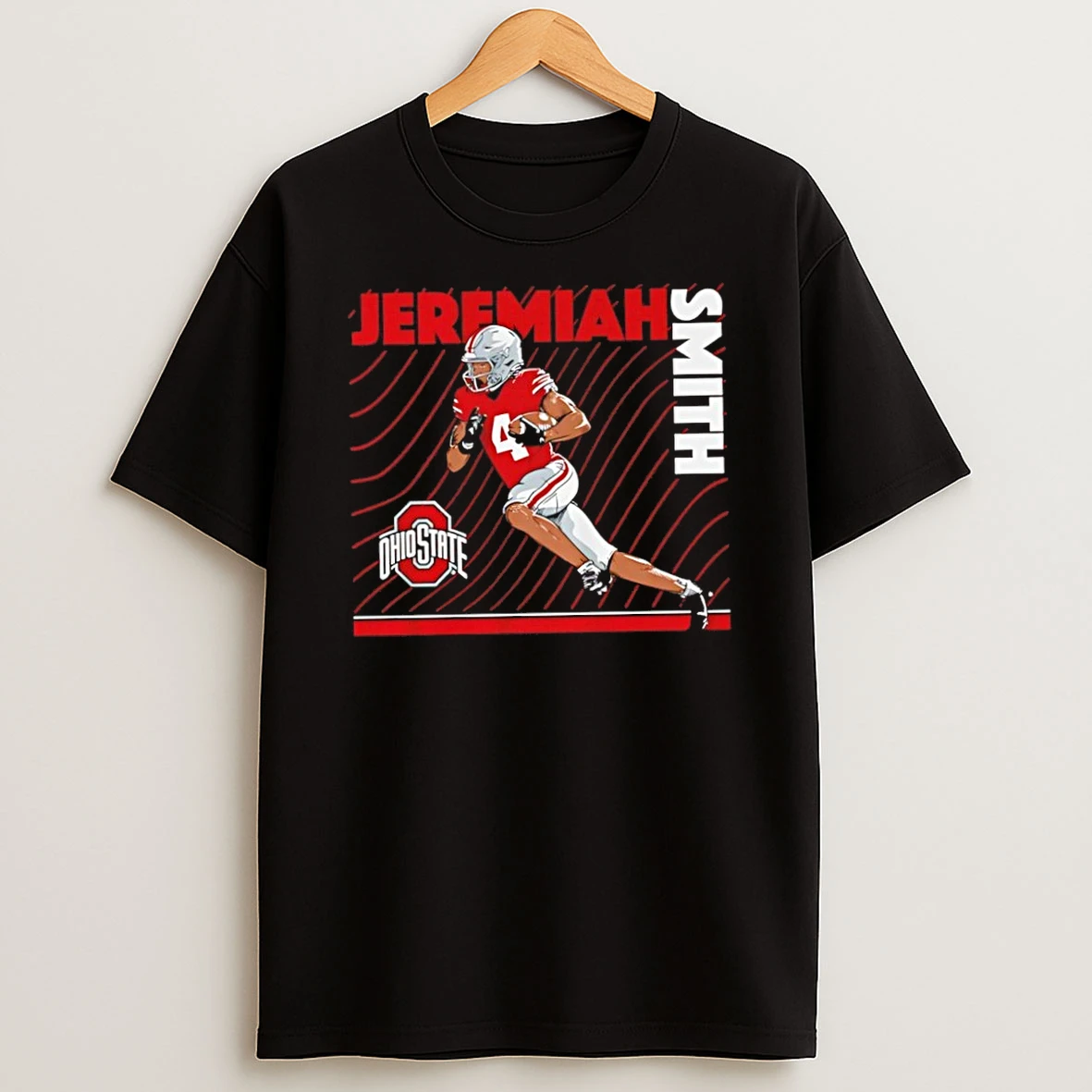 Classic Jeremiah Smith Neon Nights Ohio State Buckeyes Ncaa Football T Shirt