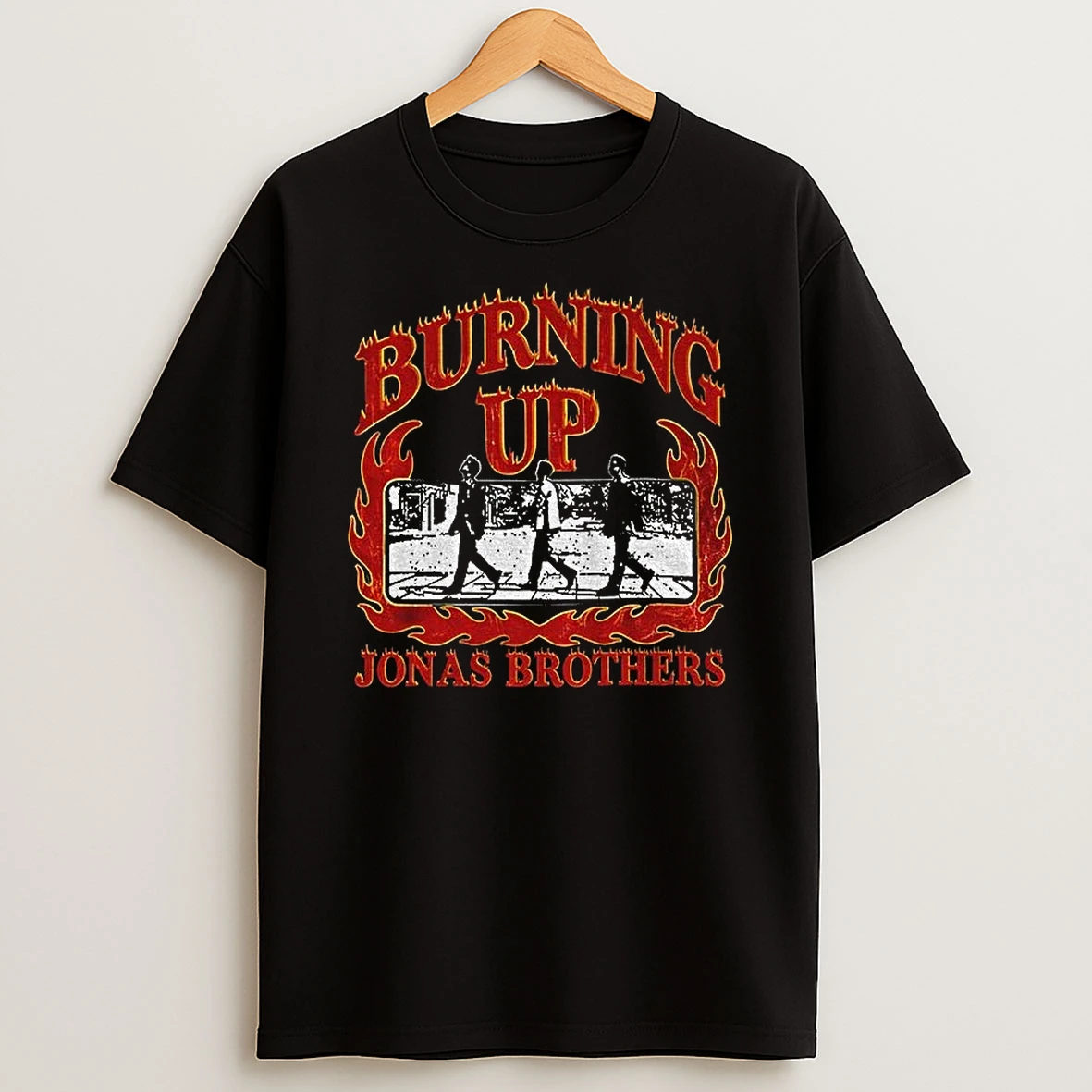 Classic Jonas Brothers The Burning Up Tour Member Walking T Shirt