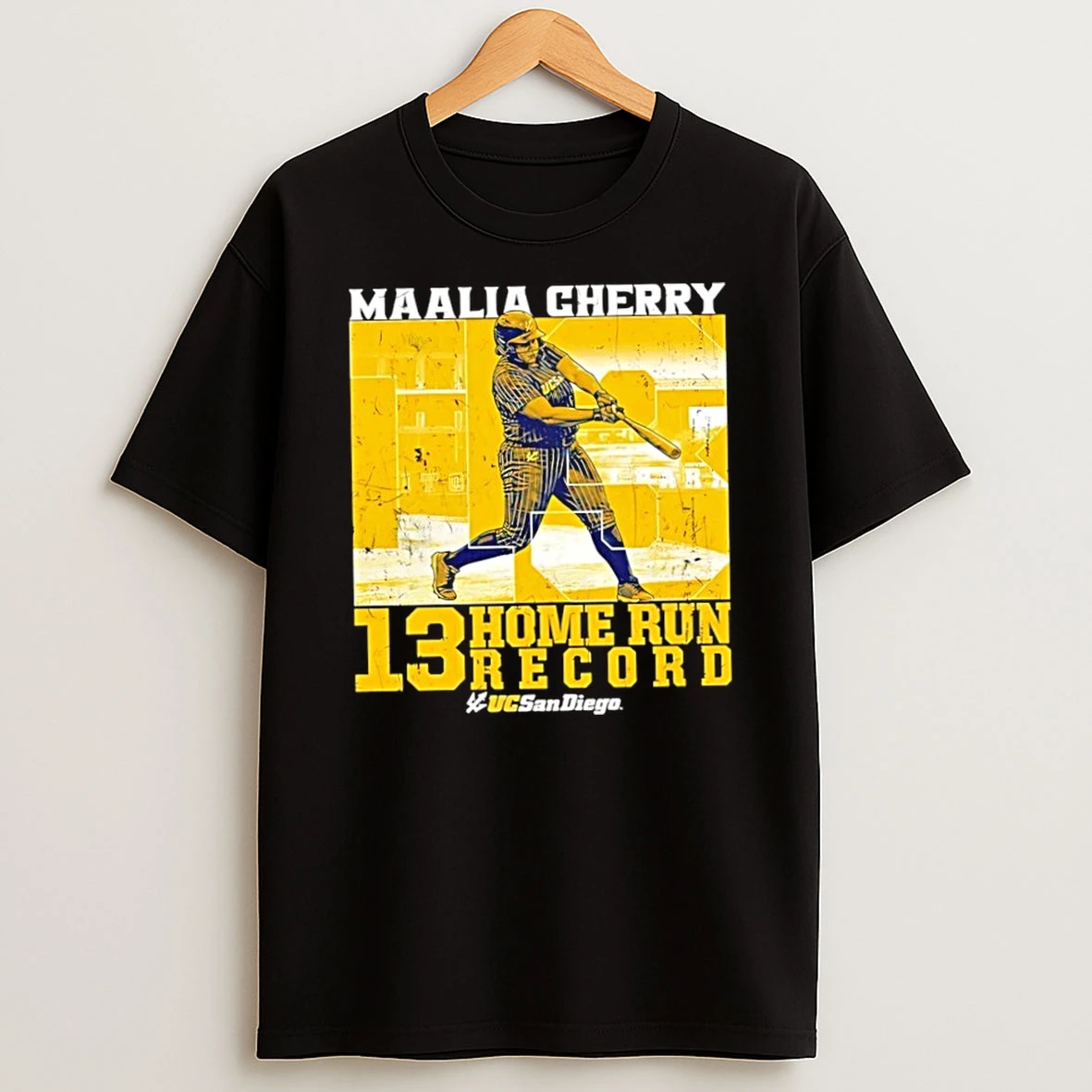 Classic Maalia Cherry Uc San Diego Softball 13 Home Run Record T Shirt
