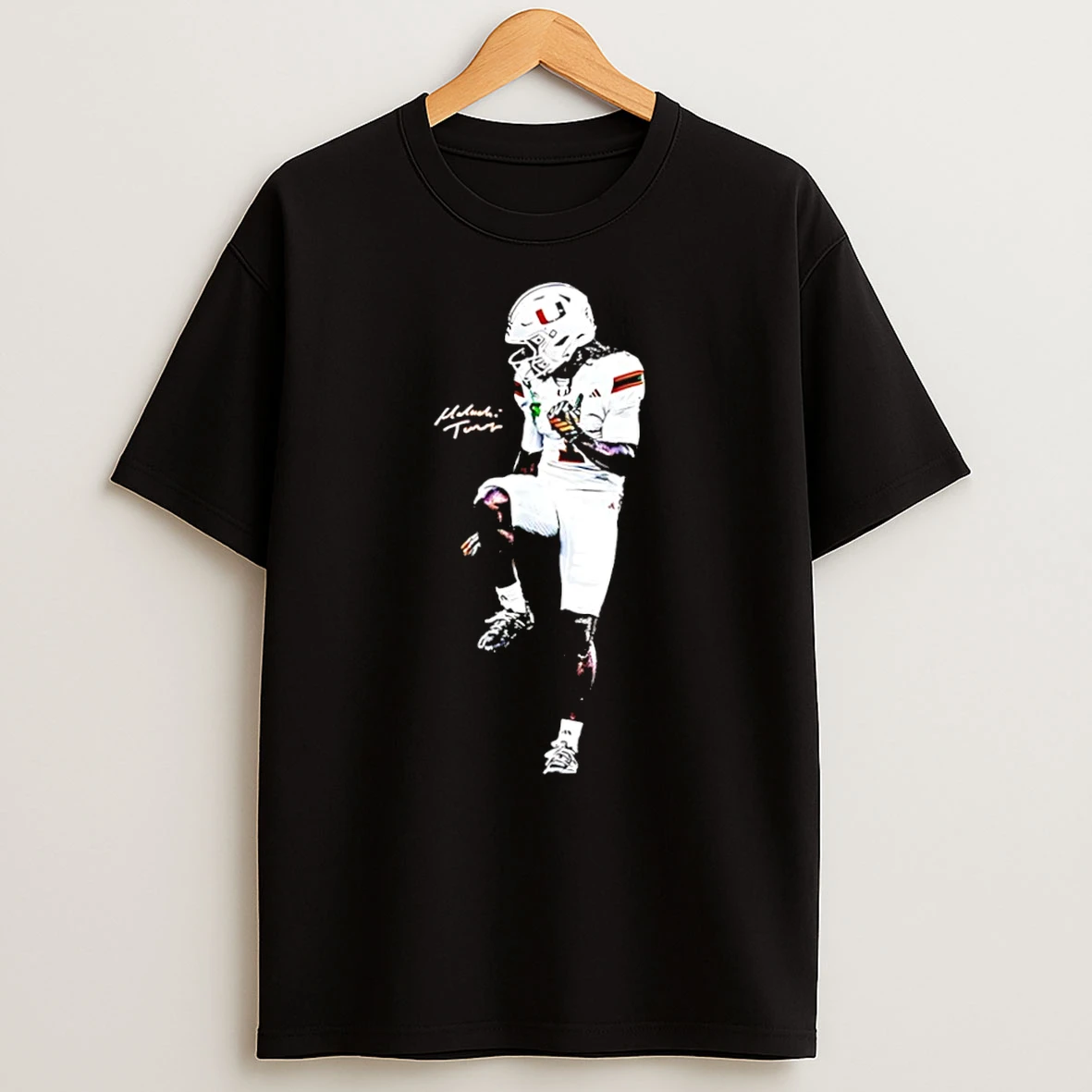 Classic Malachi Toney Miami Hurricanes Ncaa Football Heisman Signature T Shirt