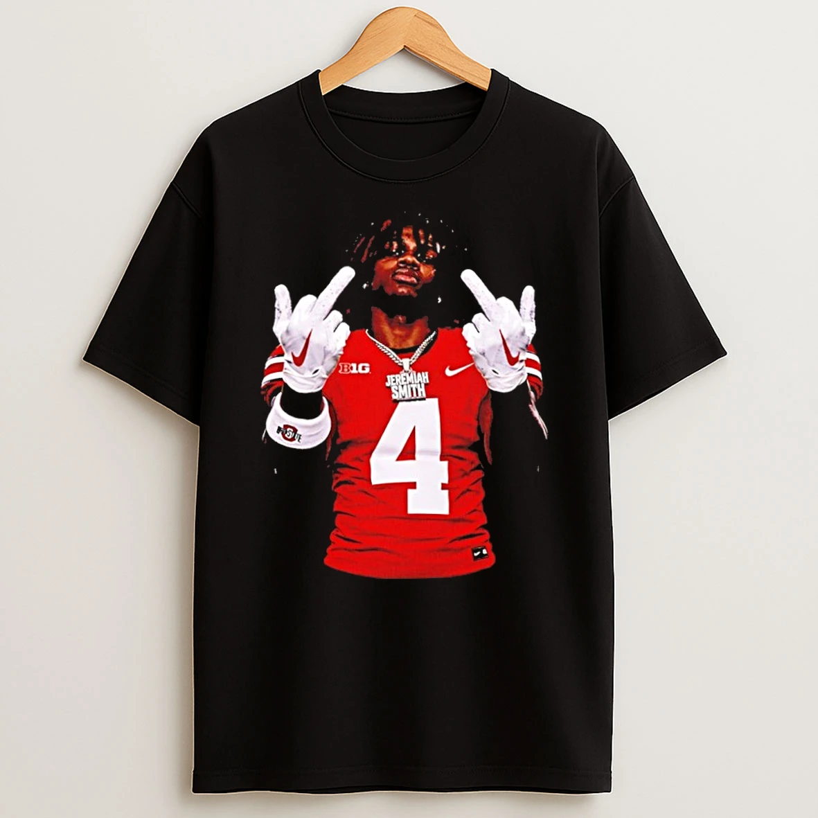Classic Malachi Toney Ohio State Buckeyes Ncaa Football Middle Finger T Shirt