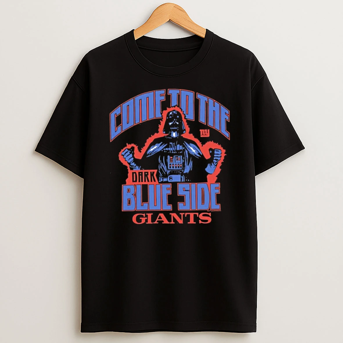 Classic New York Giants Nfl X Star Wars Dark Side T Shirt