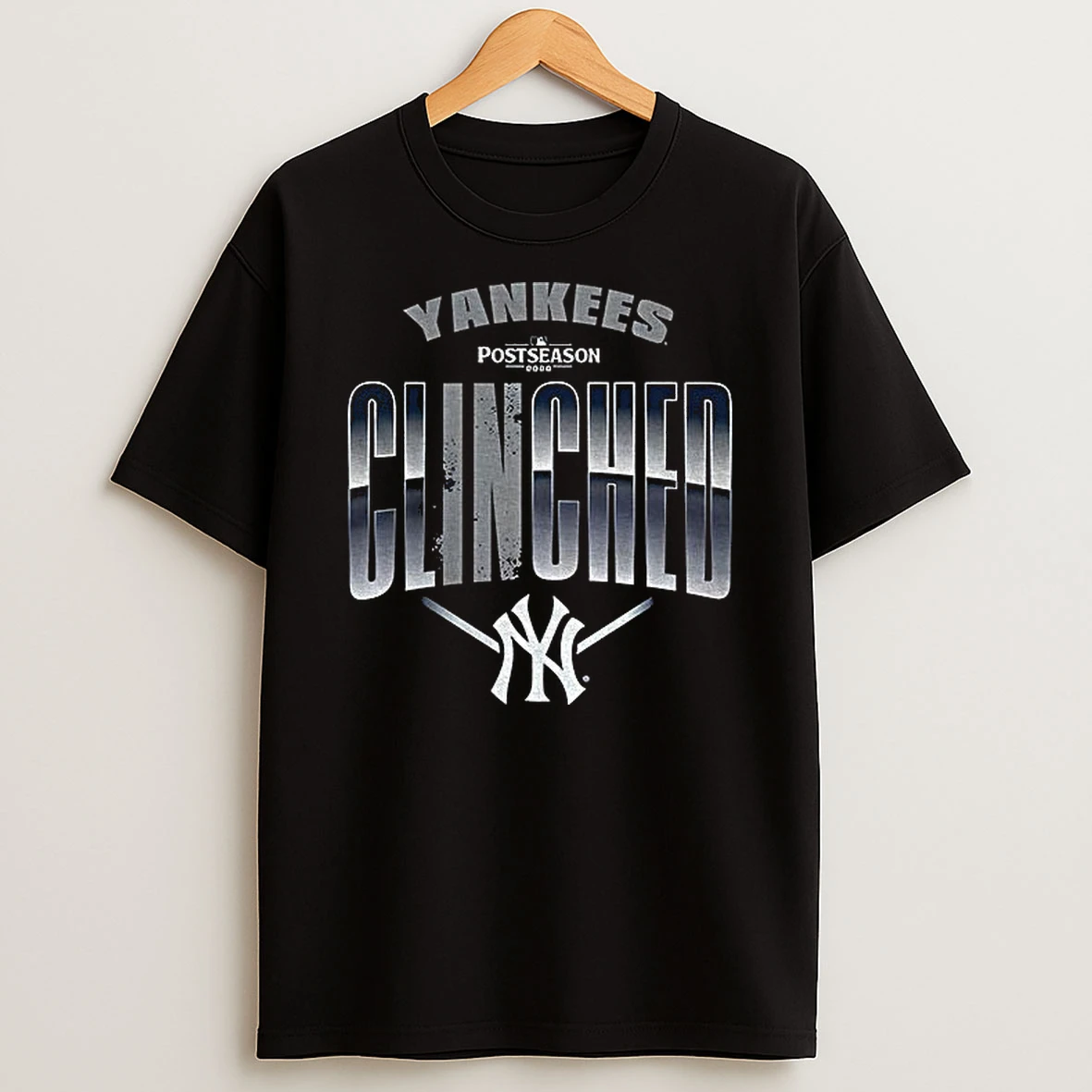 Classic New York Yankees 2026 Mlb Postseason Locker Room Postseason Clinched T Shirt