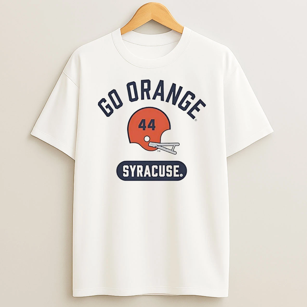 Classic Syracuse Orange Go Orange Football Helmet T Shirt