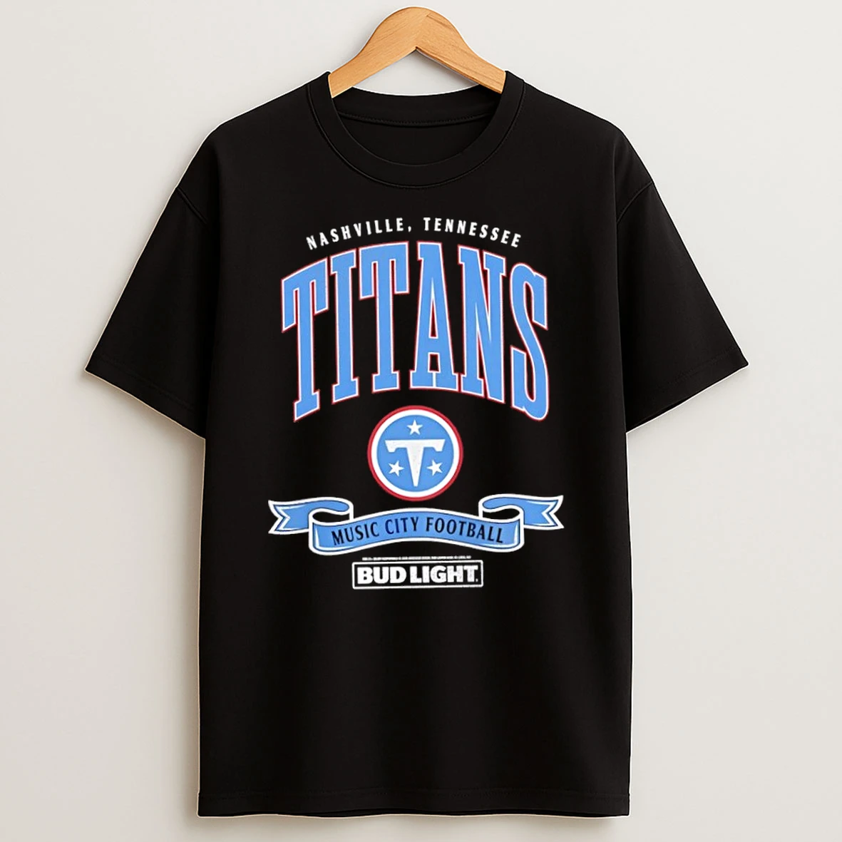 Classic Tennessee Titans Nfl X Bud Light Music City Football T Shirt