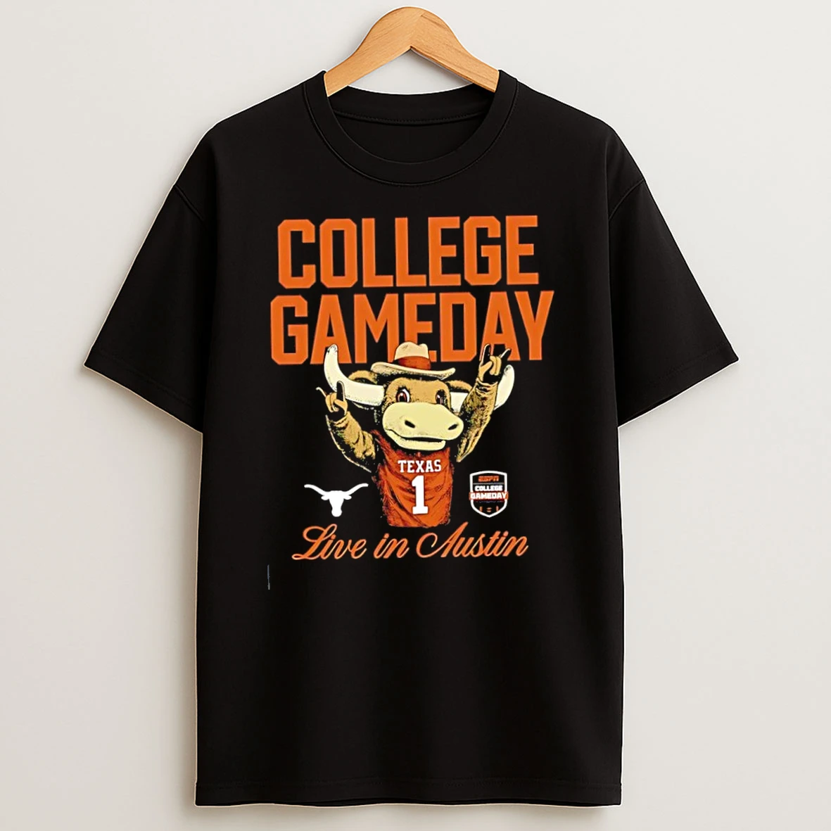 Classic Texas Longhorns Hook Em Live Espn Gameday 2026 T Shirt