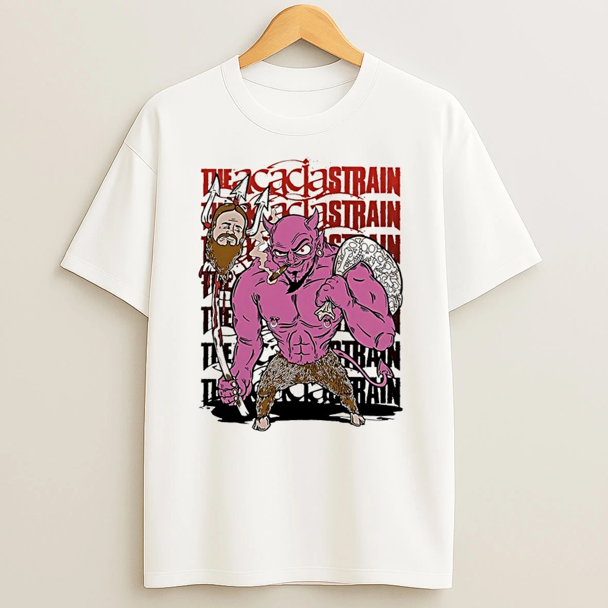 Classic The Acacia Strain Christian Satan Graphic T Shirt