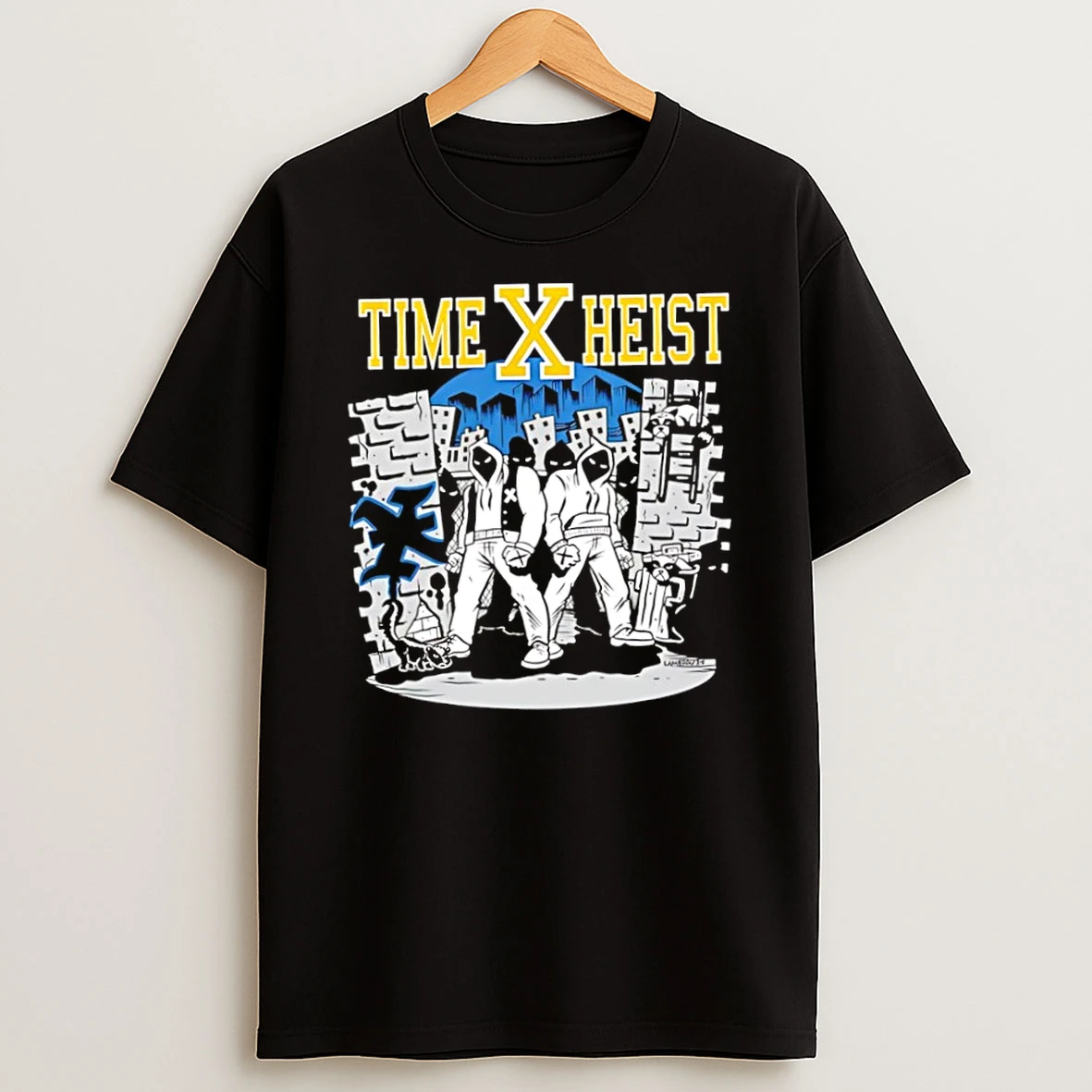 Classic Time Heist Skunk Raccoon T Shirt