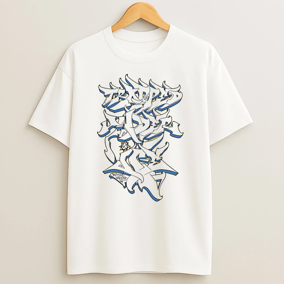 Classic Trapped Under Ice Old School Graff T Shirt