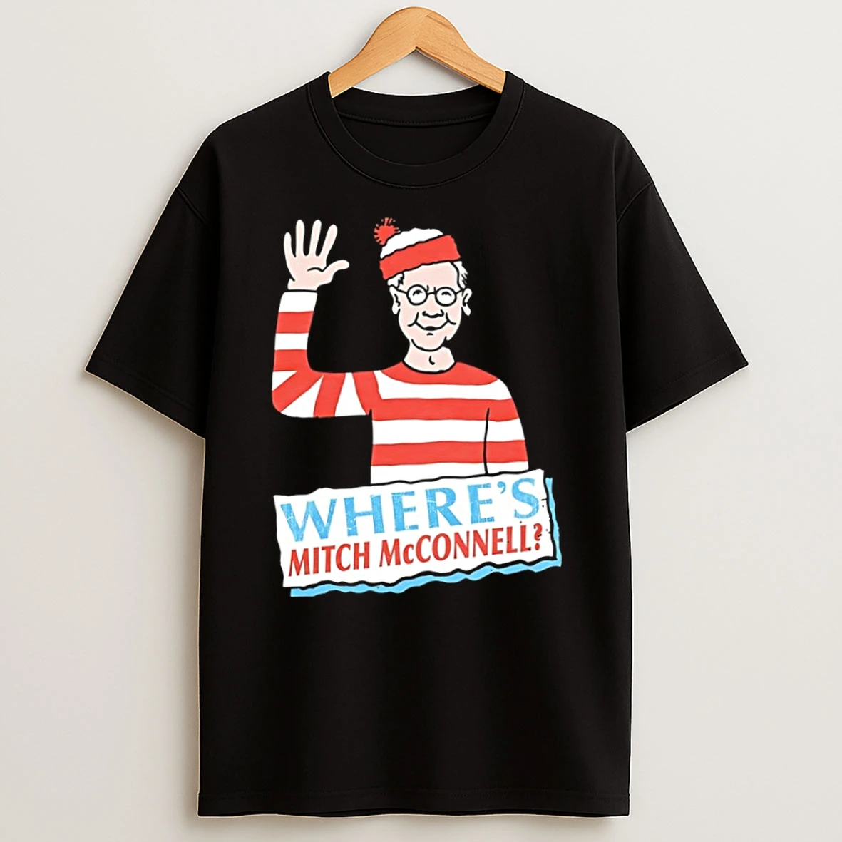 Classic Wheres Mitch Mcconnell Wheres Waldo Parody T Shirt
