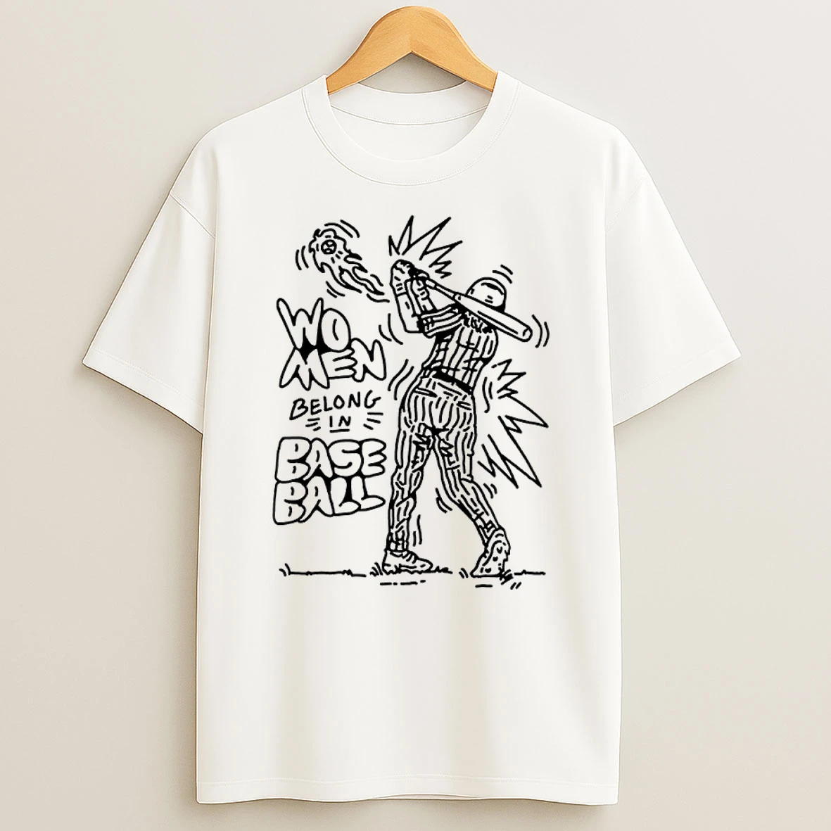 Classic Women Belong In Baseball Softball T Shirt