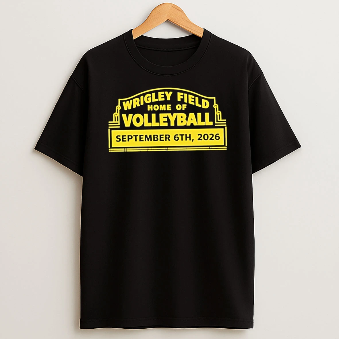 Classic Wrigley Field Home Of Volleyball September 6 2026 Chicago Volleyball T Shirt