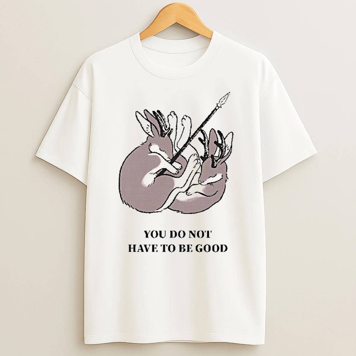 Classic You Do Not Have To Be Good Jackalope Mary Oliver T Shirt