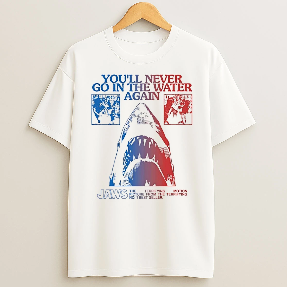 Classic Youll Never Go In The Water Again Jaws T Shirt