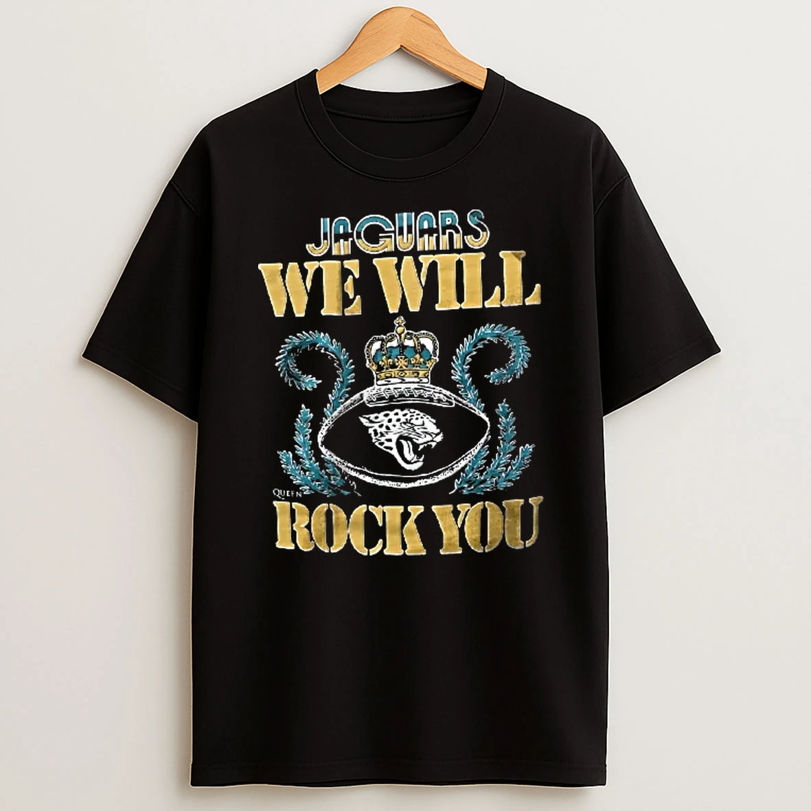 Officials Jaguars We Will Crown Football Queen Rock You Youth T Shirt Sweatshirt