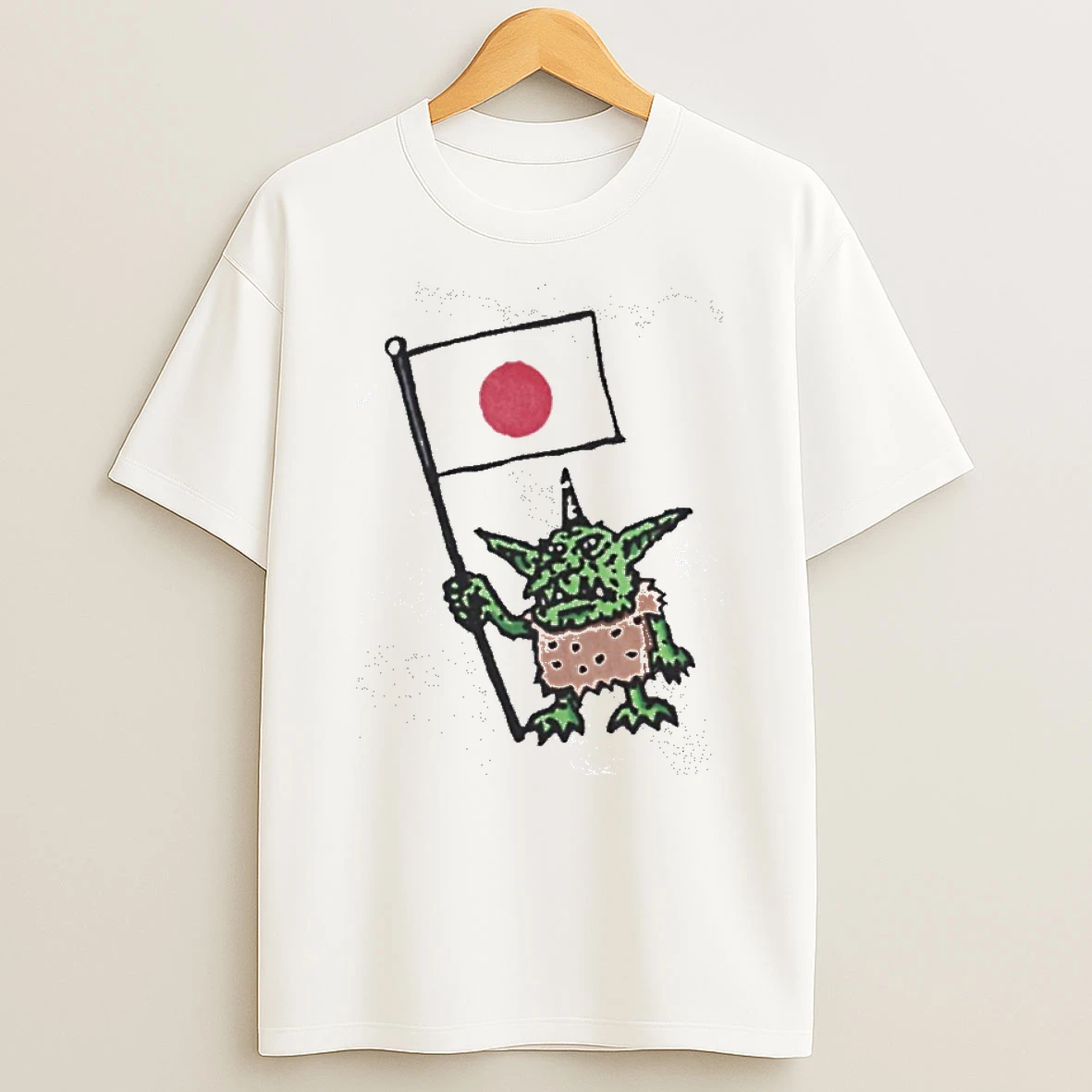 Officials Japanese Oni Goblin With Japan Flag Nihon Saiko T Shirt Sweatshirt
