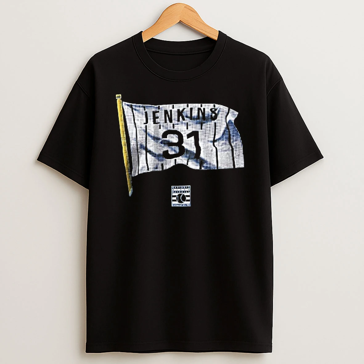Officials Jenkins 31 National Baseball Hall Of Fame Flag Youth T Shirt Sweatshirt
