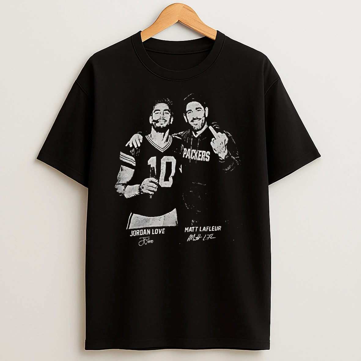 Officials Jordan Love Matt Lafleur Green Bay Packers Nfl Jordan Love Matt Lafleur Tank Top T Shirt Sweatshirt