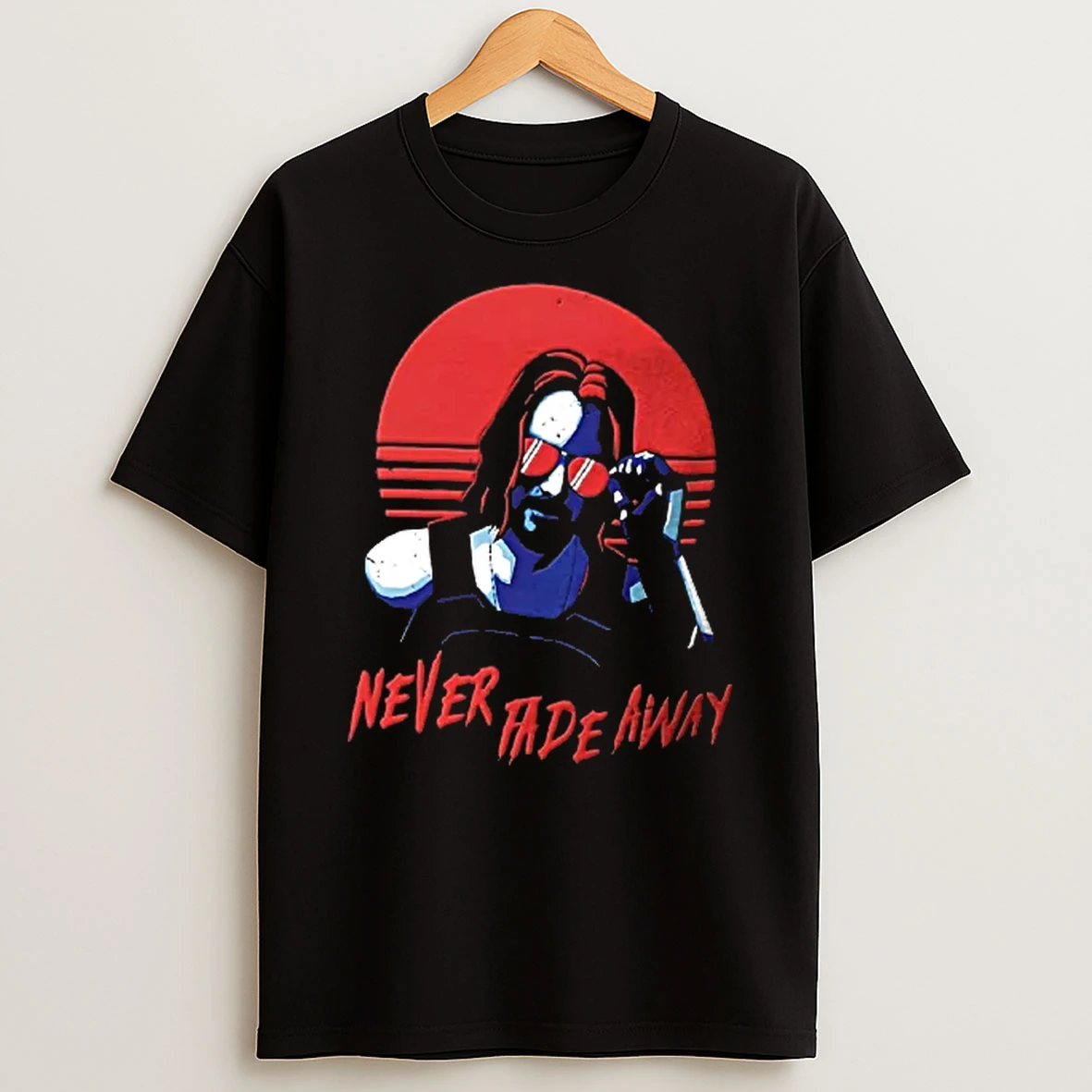 Officials Keanu Reeves Johnny Silverhand Never Fade Away Cyberpunk 2077 T Shirt Sweatshirt