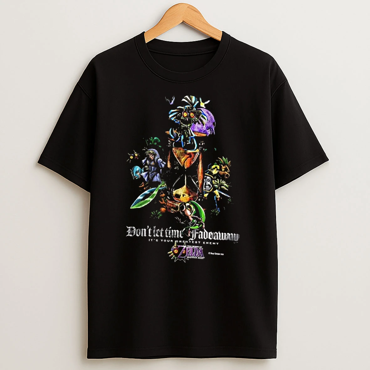 Officials Legend Of Zelda Majoras Mask Link Skull Kid Dont Let Time Fade Away Its Your Greatest Enemy 2020 Hourglass T Shirt Sweatshirt