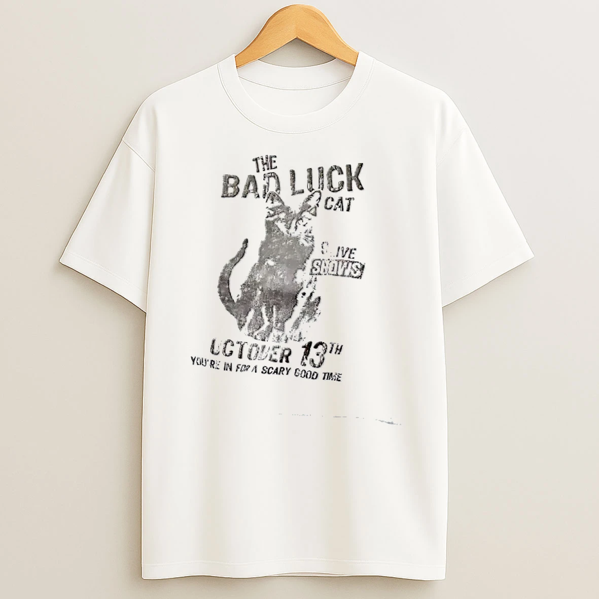 Officials Live Shows October 13th Youre In For A Scary Good Time The Bad Luck Cat T Shirt Sweatshirt
