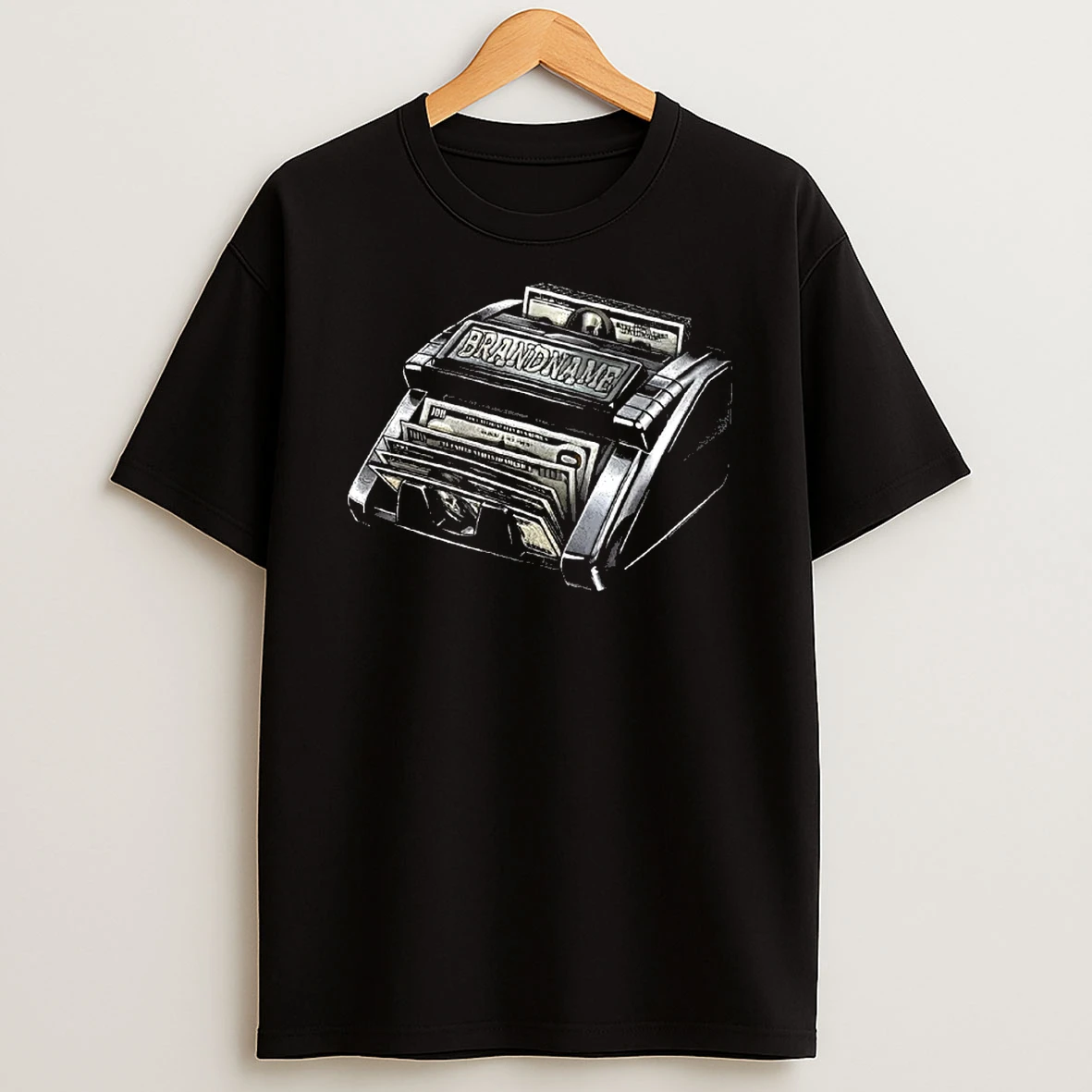 Officials Money Counter Brandname Hundred Dollar Bill Cash Stack Wealth Success T Shirt Sweatshirt