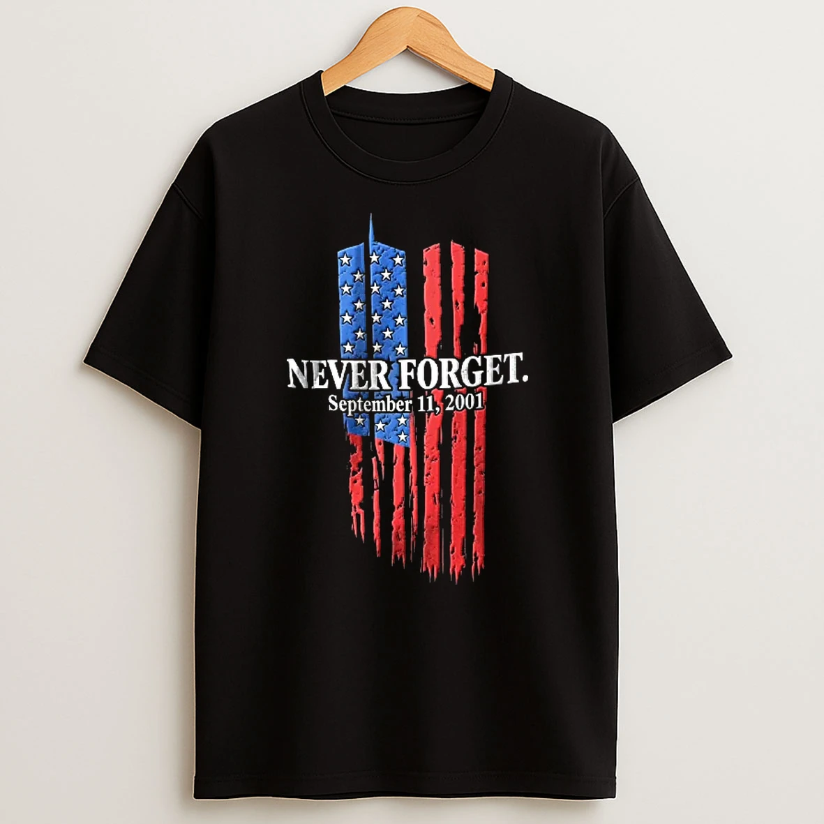 Officials Never Forget September 11 2001 Twin Towers Flag Youth T Shirt Sweatshirt