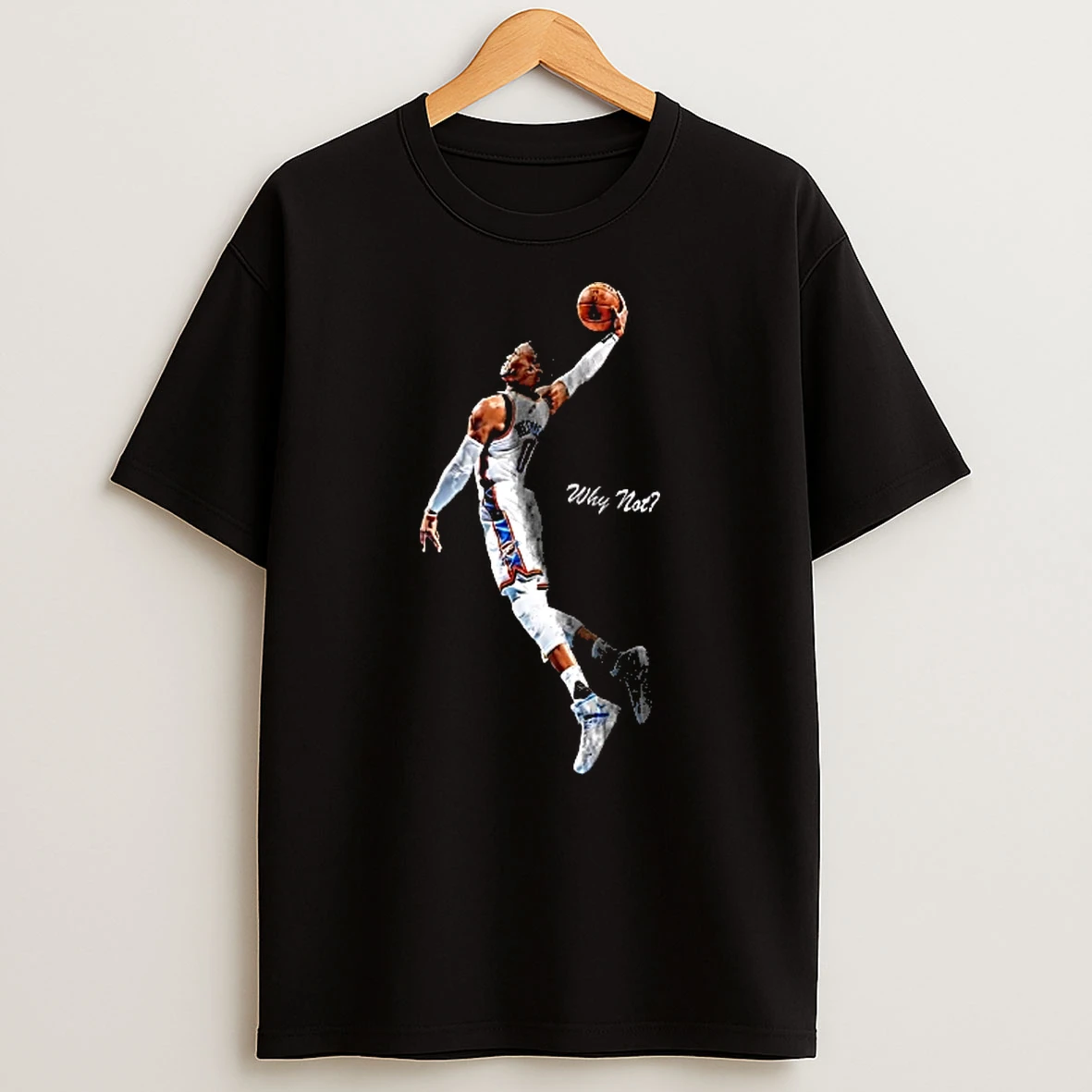Officials Oklahoma City Thunder Russell Westbrook Dunking Basketball Why Not Men T Shirt Sweatshirt