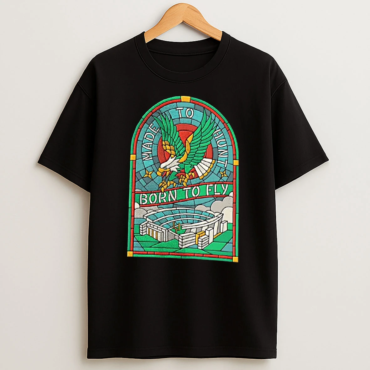Officials Philadelphia Eagles Made To Hunt Born To Fly Football Stadium T Shirt Sweatshirt