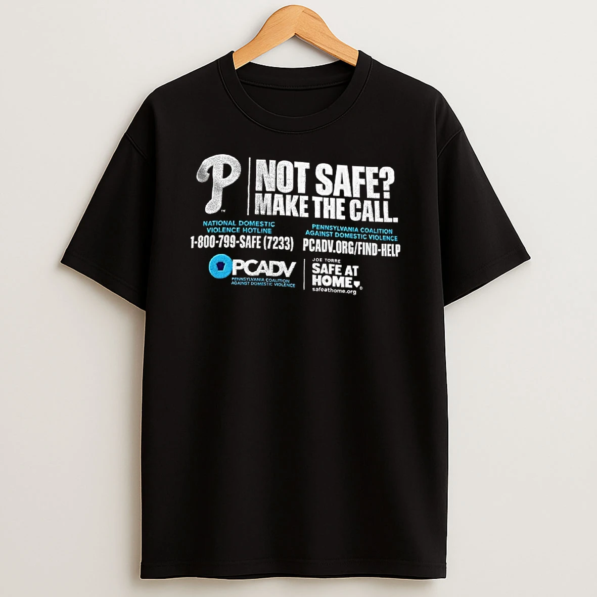 Officials Philadelphia Phillies Pcadv Not Safe Make The Call T Shirt Sweatshirt