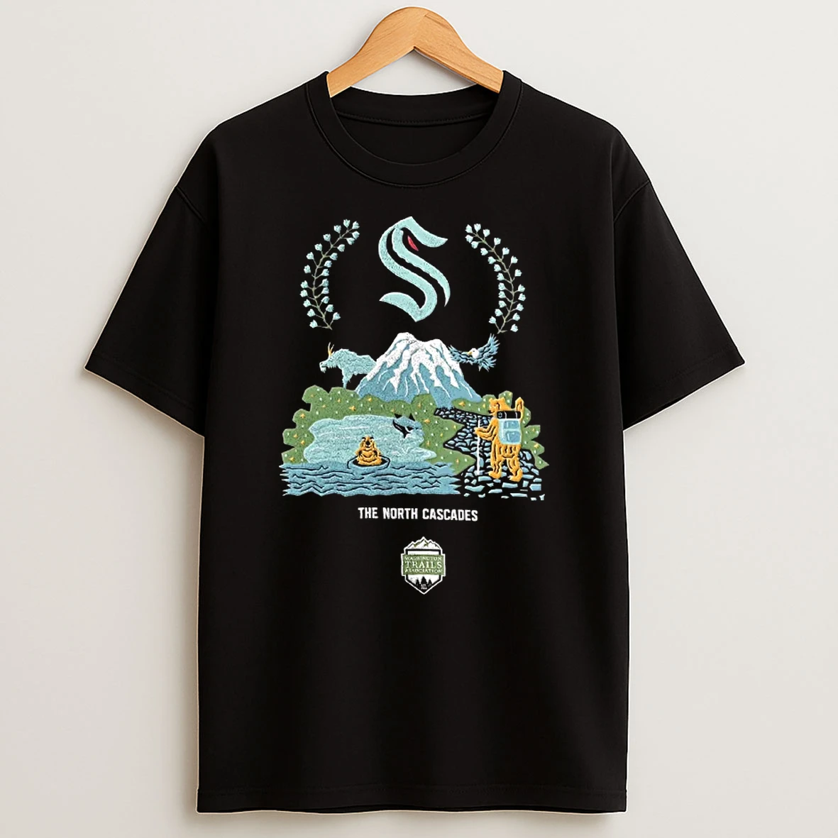 Officials Seattle Kraken The North Cascades Washington Trails Association T Shirt Sweatshirt