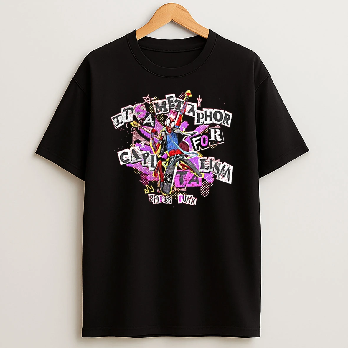 Officials Spider Punk Marvel Its A Metaphor For Capitalism Spider Punk T Shirt Sweatshirt