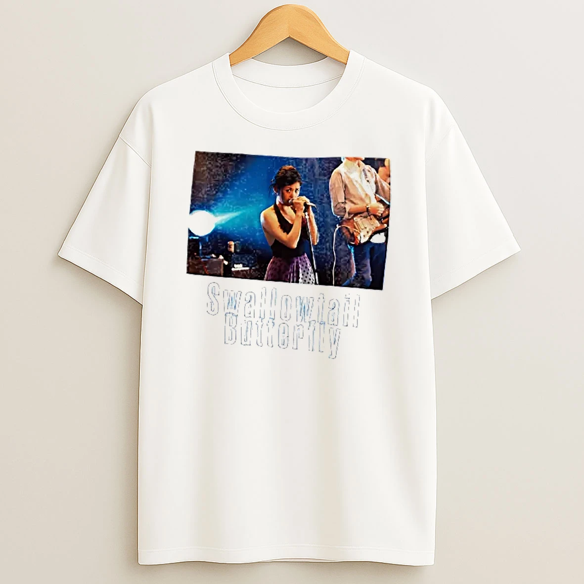 Officials Swallowtail Butterfly Chara Woman Singing Into Stage Microphone T Shirt Sweatshirt