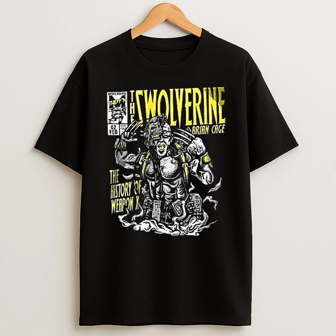 Officials The Swolverine History Of Weapon X Brian Cage Comic Cover Muscular Cyborg Claws Youth T Shirt Sweatshirt