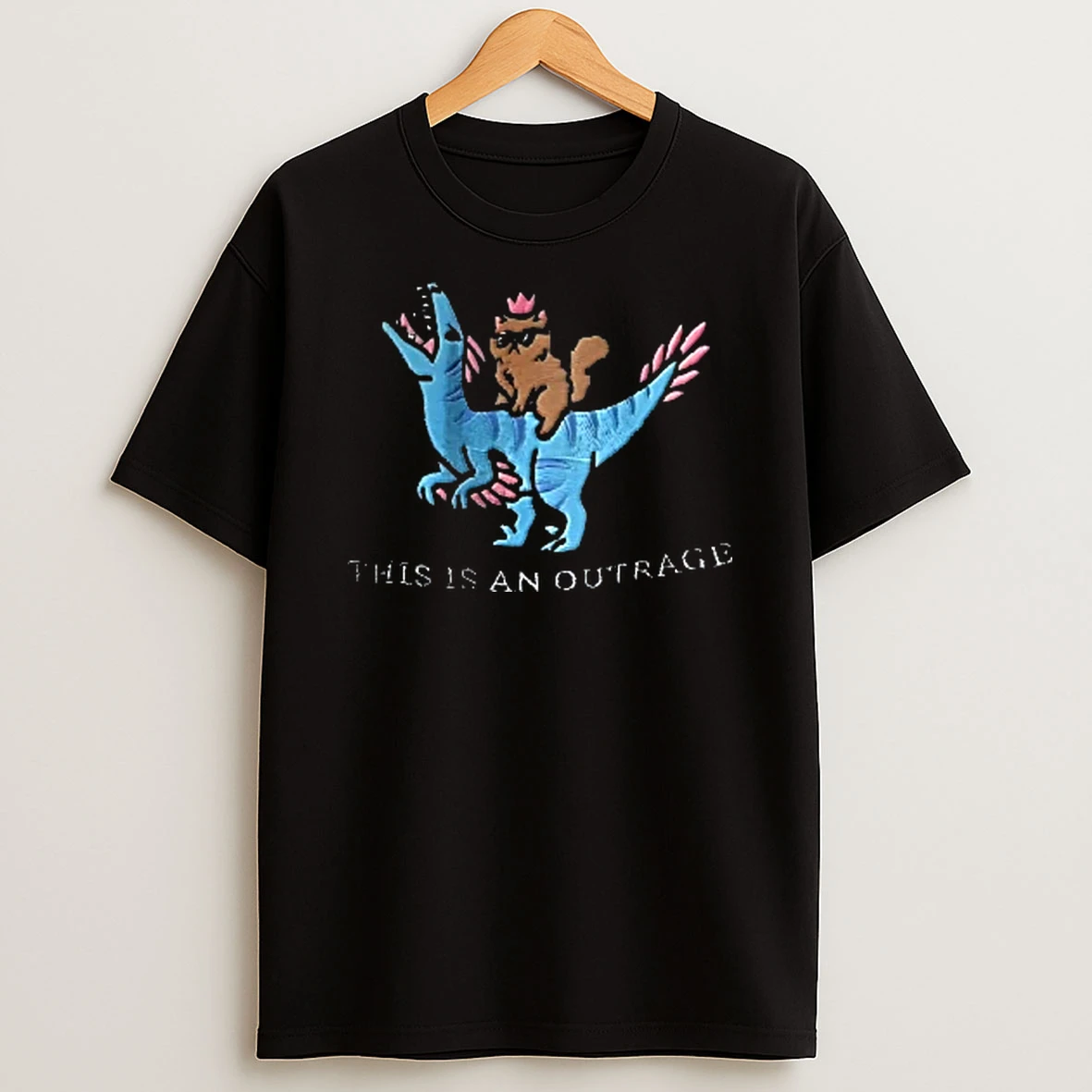 Officials This Is An Outrage Cat Riding Dinosaur Youth T Shirt Sweatshirt