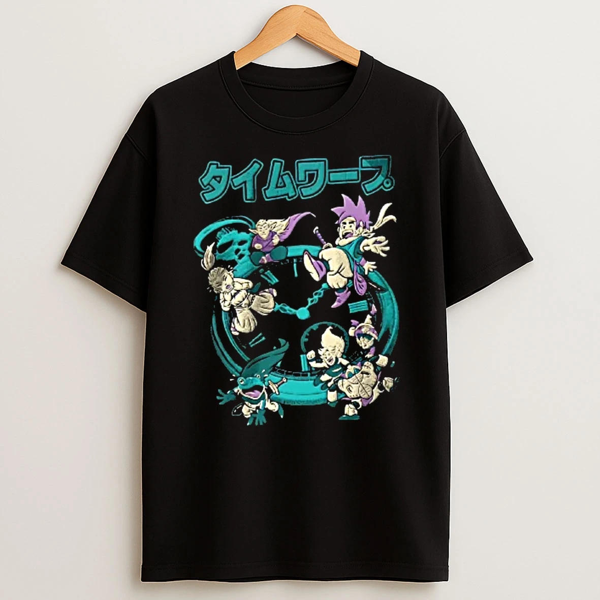 Officials Time Warp Anime Heroes Floating Pocket Watch Retro Cartoon Youth T Shirt Sweatshirt