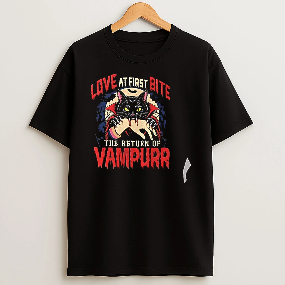 Officials Vampurr Cat Love At First Bite The Return Of Vampurr Halloween Horror T Shirt Sweatshirt