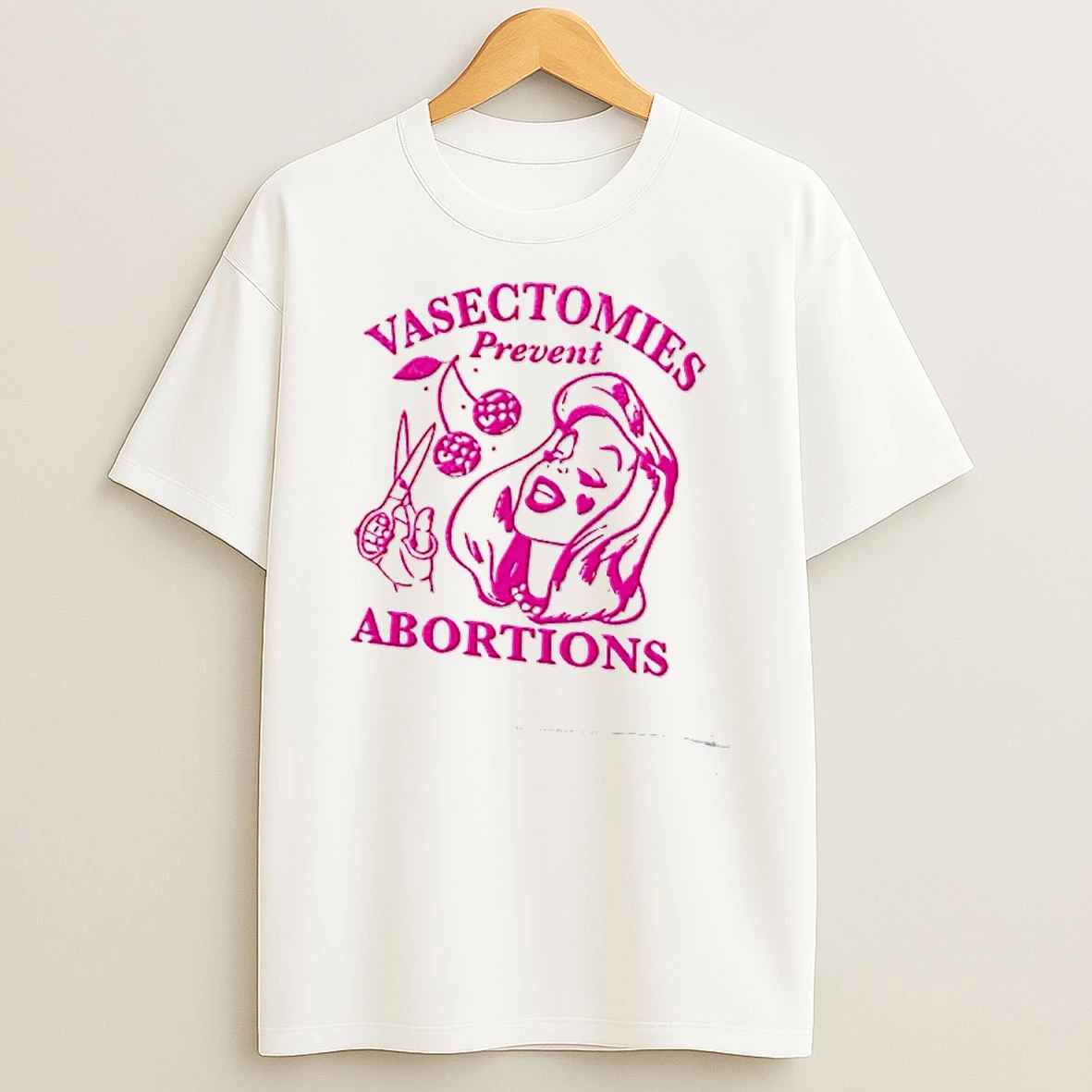 Officials Vasectomies Prevent Abortions With Scissors And Cherries Illustration T Shirt Sweatshirt