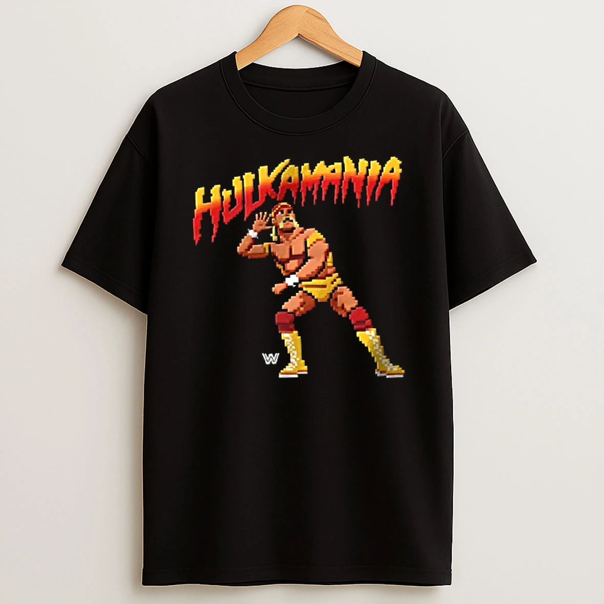 Officials Wwe Hulk Hogan Hulkamania Ear Cupping Pose Pixel T Shirt Sweatshirt