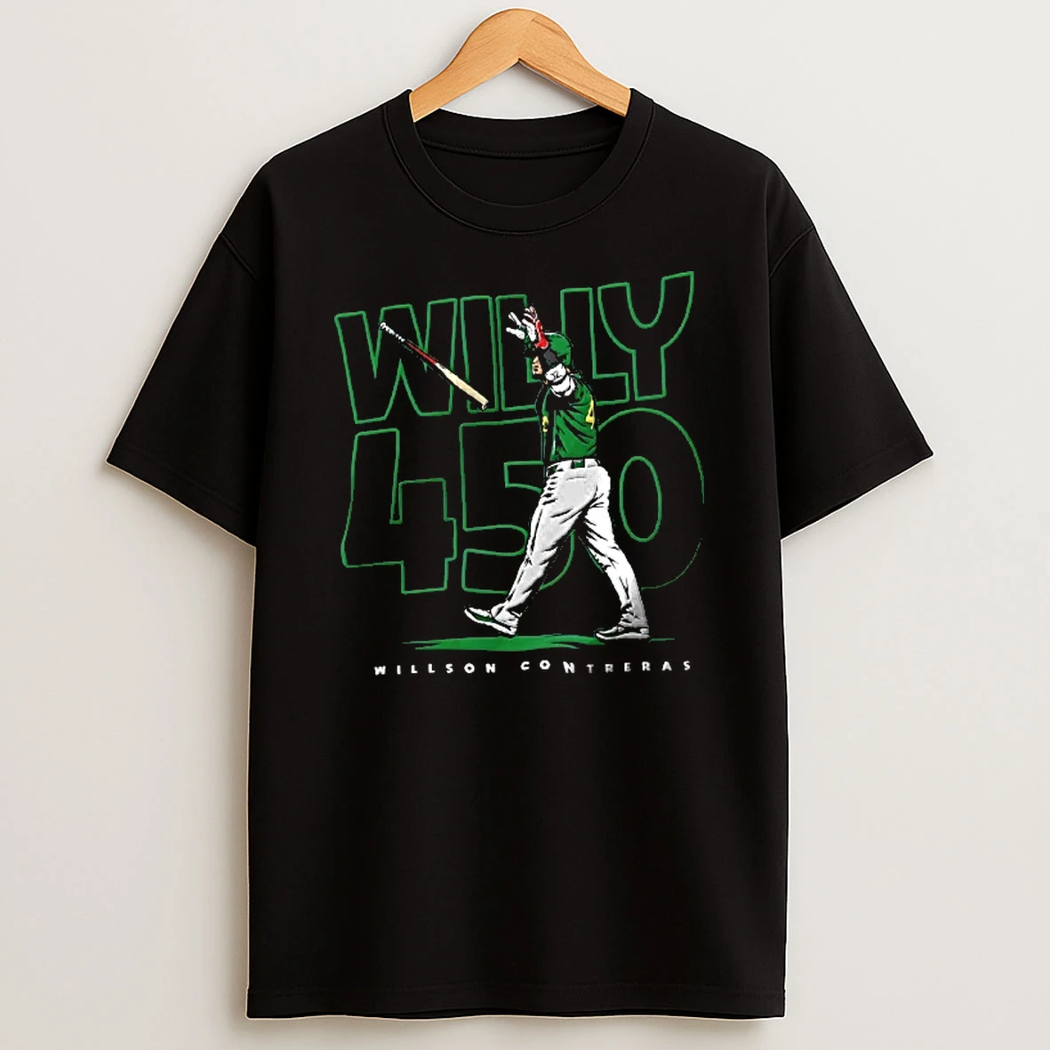 Officials Willson Contreras Willy 450 Baseball Batter Flipping Bat T Shirt Sweatshirt
