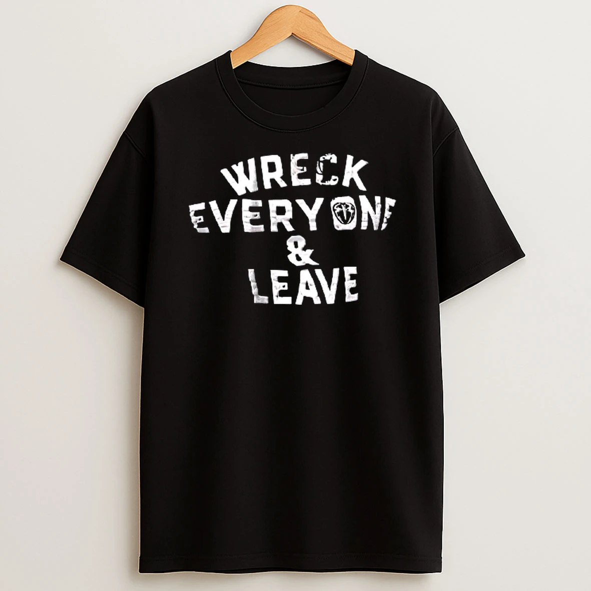 Officials Wwe Wreck Everyone And Leave Distressed Typography Monogram Logo Youth T Shirt Sweatshirt